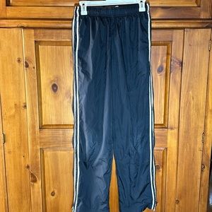 Lands End Kids Boys Dark Navy Blue Athletic Wind Breaker Sweatpants
